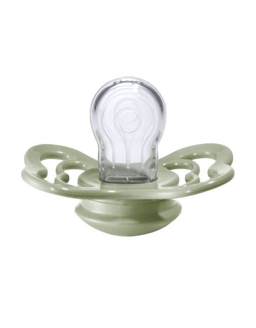 BIBS Speen Maat 2 Ivory/Sage Supreme Silicone 2st koop je bij Babywinkel
