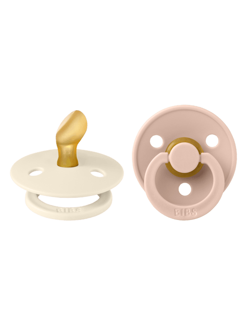 BIBS Speen Maat 2 Latex Anatomical Ivory/Blush 2st koop je bij Babywinkel