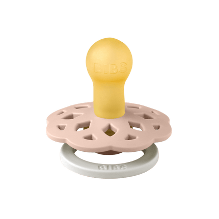 BIBS Speen Maat 2 Latex Boheme Blush GLOW koop je bij Babywinkel