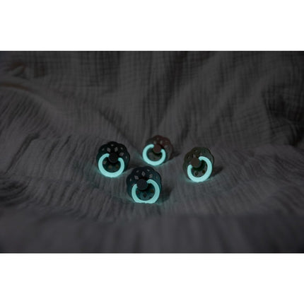 BIBS Speen Maat 2 Latex Boheme Blush GLOW koop je bij Babywinkel