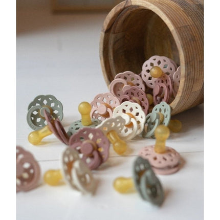 BIBS Speen Maat 2 Latex Boheme Peach koop je bij Babywinkel