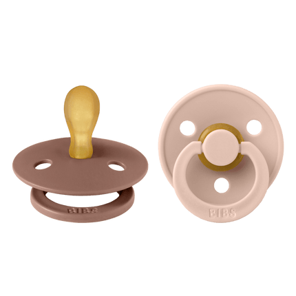 BIBS Speen Maat 2 Latex Symmetric Woodchuck/Blush 2st koop je bij Babywinkel