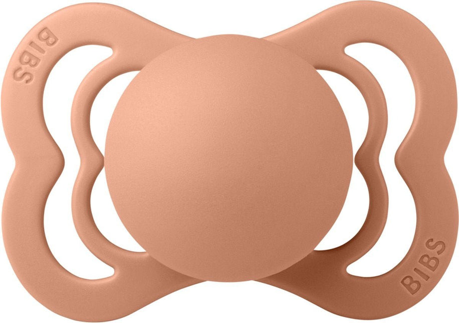 BIBS Speen Maat 2 Peach Supreme Silicone koop je bij Babywinkel