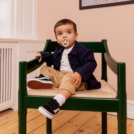 BIBS Speen Maat 2 Pin/Ivory Steel Blue 2St koop je bij Babywinkel