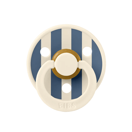 BIBS Speen Maat 2 Pin/Ivory Steel Blue 2St koop je bij Babywinkel