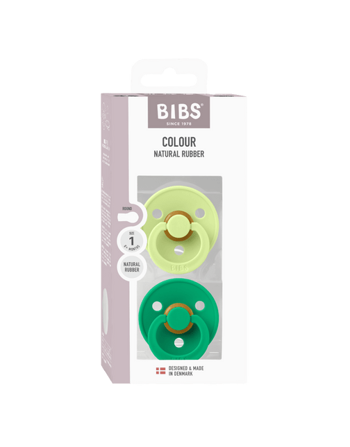 BIBS Spenen Maat 1 Colour Latex Matcha/Cactus 2st koop je bij Babywinkel