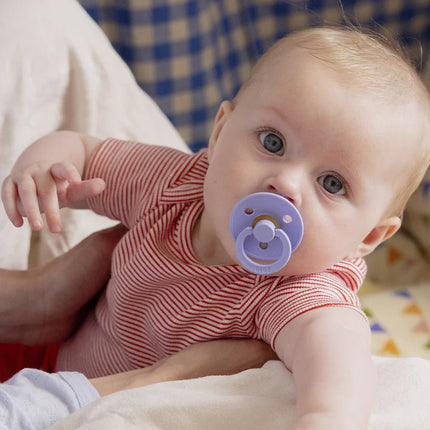 BIBS Spenen Maat 2 Colour Latex Hush/Grape 2st koop je bij Babywinkel