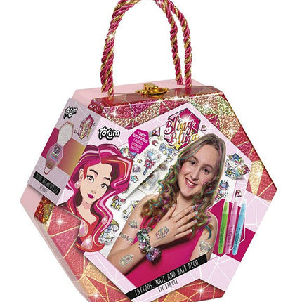Bling Bling Tattoo, Nagel En Haar Set koop je bij Babywinkel