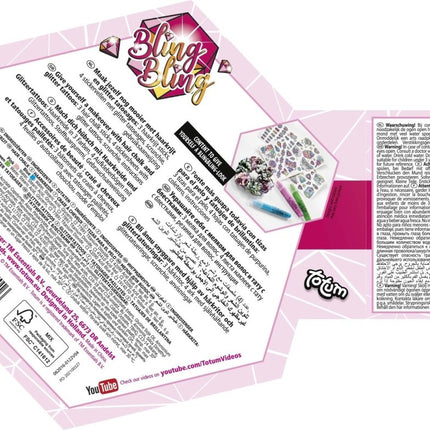 Bling Bling Tattoo, Nagel En Haar Set koop je bij Babywinkel