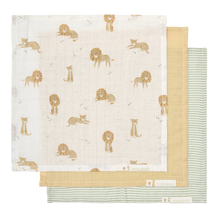 Little Dutch Safari Leo -kasvopyyhe, 3 kpl