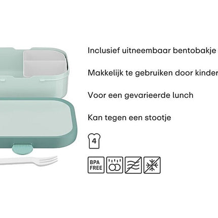 Mepal Lunchbox Bento Campus Wild Horse Met Vork koop je bij Babywinkel
