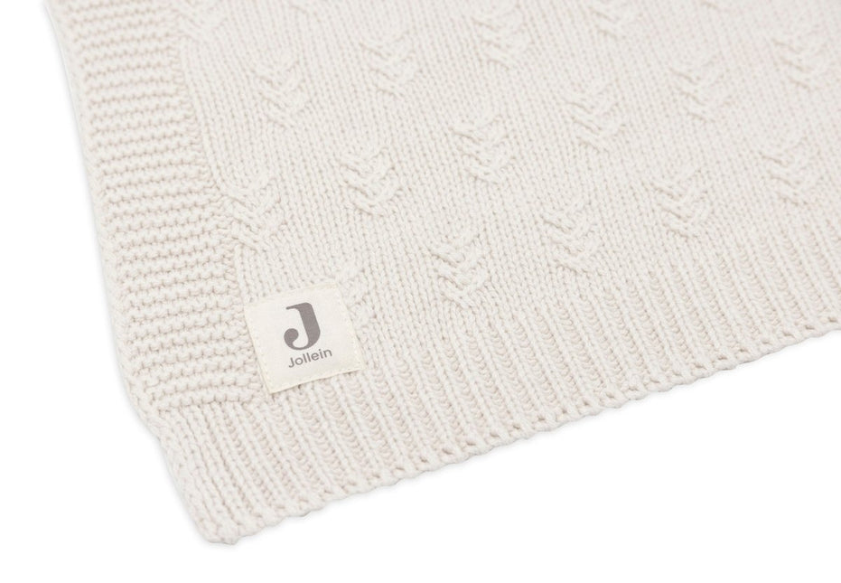 Jollein Ledikantdeken Grain Knit Oatmeal 100X150Cm koop je bij Babywinkel