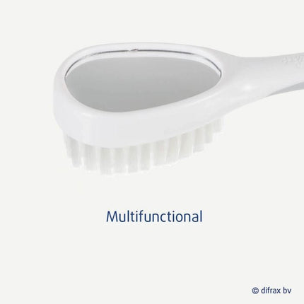 Difrax Borstel En Kam Set Zilver koop je bij Babywinkel