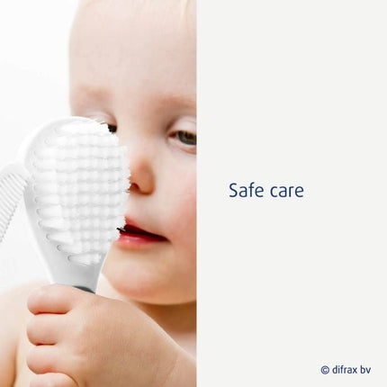 Difrax Borstel En Kam Set Zilver koop je bij Babywinkel