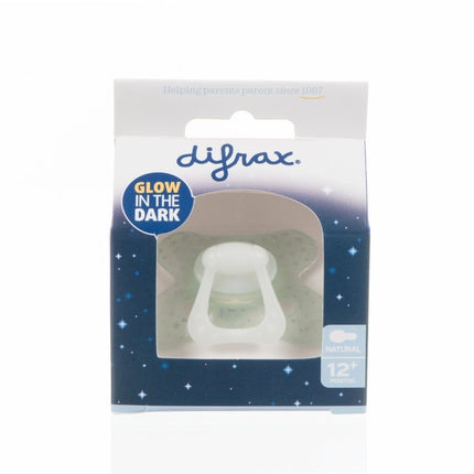 Difrax Speen 12+ Natural Nacht Glow In The Dark koop je bij Babywinkel