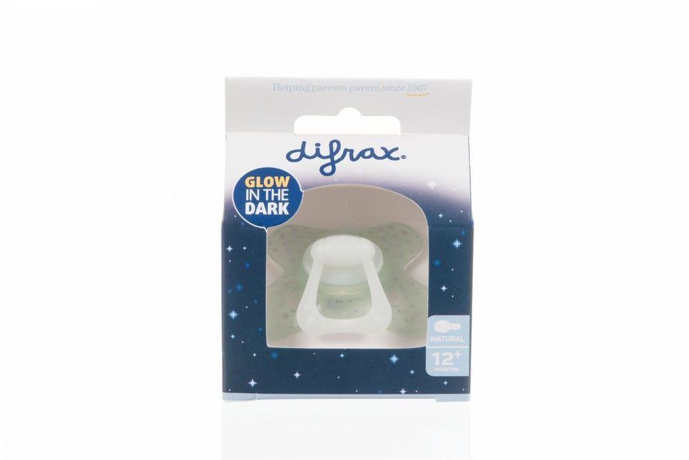 Difrax Speen 12+ Natural Nacht Glow In The Dark koop je bij Babywinkel