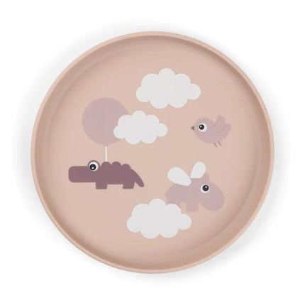 Done by Deer Babybord Happy Clouds Powder Rond koop je bij Babywinkel