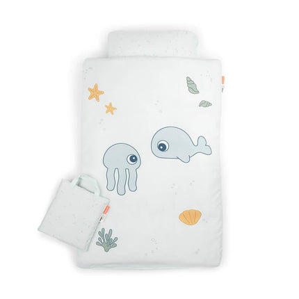 Done by Deer Dekbedovertrek Jelly & Wally Blue 70x80cm koop je bij Babywinkel
