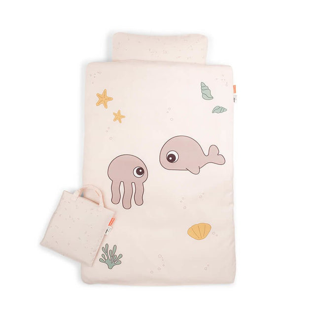Done by Deer Dekbedovertrek Jelly & Wally Powder 70x100cm koop je bij Babywinkel