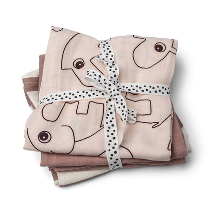 Done by Deer Hydrofiele Doek Deer Friends Powder 3st koop je bij Babywinkel