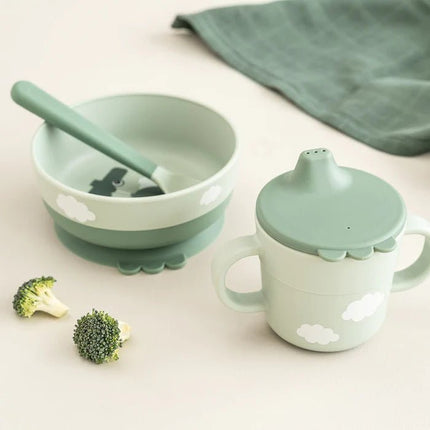 Done by Deer Kinderservies Happy Clouds Green koop je bij Babywinkel