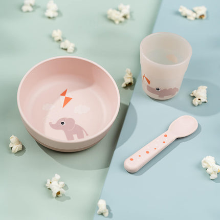 Done by Deer Kinderservies Set Playground Powder 3 Pack koop je bij Babywinkel