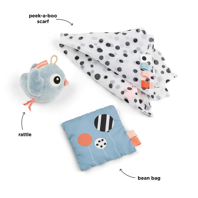 Done by Deer Sensorisch Speelgoed Birdee Blue 3 Delig koop je bij Babywinkel