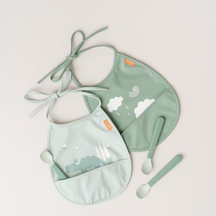Done by Deer Slabbetje Croco Green 2St koop je bij Babywinkel