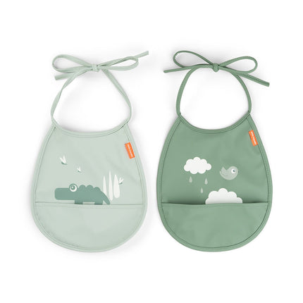 Done by Deer Slabbetje Croco Green 2St koop je bij Babywinkel
