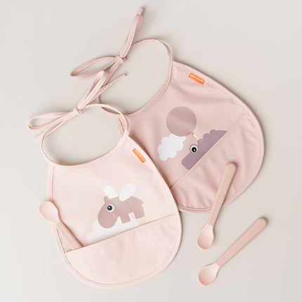 Done by Deer Slabbetje Happy Clouds Powder 2St koop je bij Babywinkel