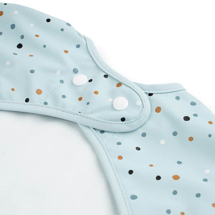 Done by Deer Slabbetje Met Mouwen Happy Dots Blue koop je bij Babywinkel