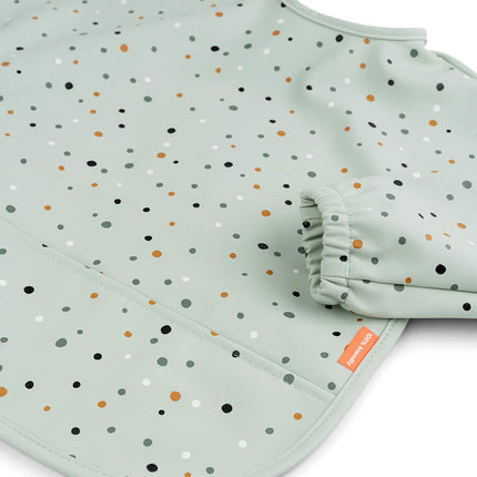 Done by Deer Slabbetje Met Mouwen Happy Dots Green koop je bij Babywinkel