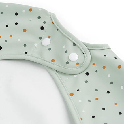 Done by Deer Slabbetje Met Mouwen Happy Dots Green koop je bij Babywinkel