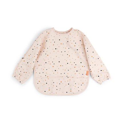 Done by Deer Slabbetje Met Mouwen Happy Dots Powder koop je bij Babywinkel