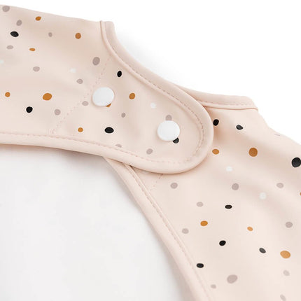 Done by Deer Slabbetje Met Mouwen Happy Dots Powder koop je bij Babywinkel