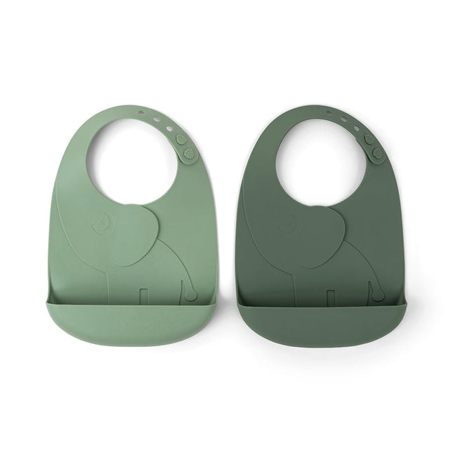 Done by Deer Slabbetje Peekaboo Elphee Green 2st koop je bij Babywinkel