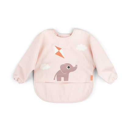 Done by Deer Slabbetje Playgrond Powder met Mouwen koop je bij Babywinkel