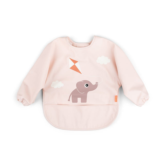 Done by Deer Slabbetje Playgrond Powder met Mouwen koop je bij Babywinkel
