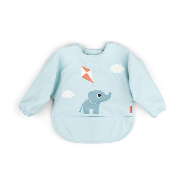 Done by Deer Slabbetje Playground Blue met Mouwen koop je bij Babywinkel