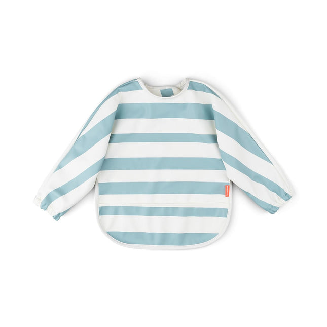 Done by Deer Slabbetje Stripes Met Lange Mouwen Blue koop je bij Babywinkel