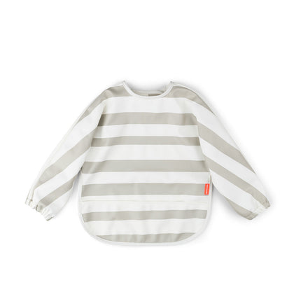 Done by Deer Slabbetje Stripes Met Lange Mouwen Sand koop je bij Babywinkel