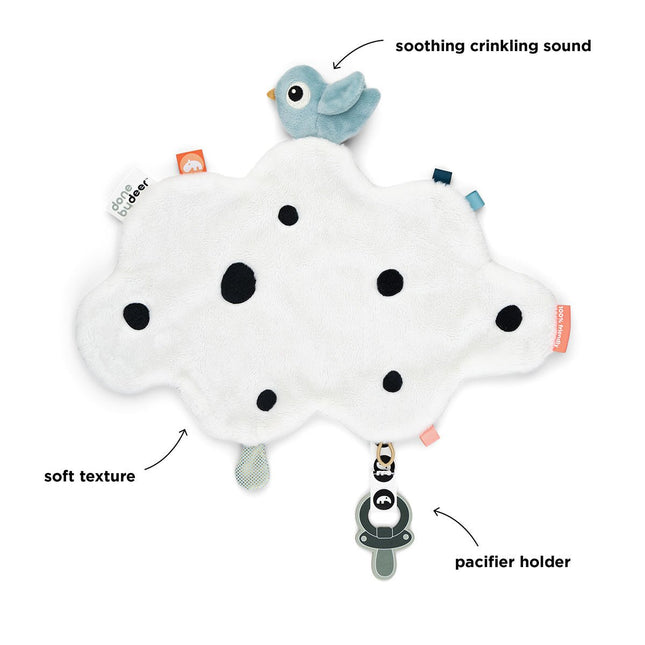 Done by Deer Speendoekje Happy Clouds Blue koop je bij Babywinkel