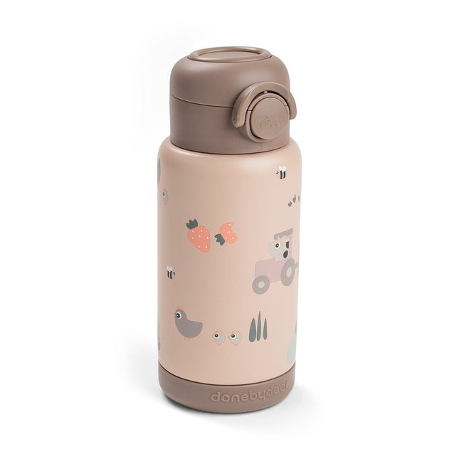 Done by Deer Thermos Rietjesfles Tiny Farm Powder 340ml koop je bij Babywinkel