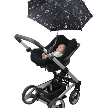 Dooky Parasol Leaves Uv 50+ Black koop je bij Babywinkel