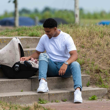 Dooky Zonnekap Hoody Leaves Beige koop je bij Babywinkel