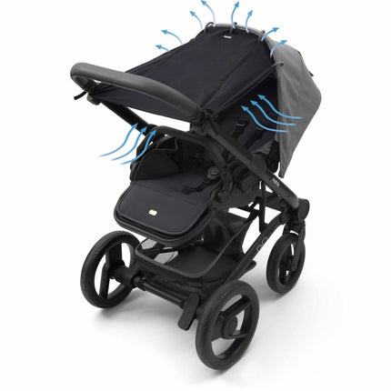 Dooky Zonnekap Kinderwagen Universal Cover Zwart koop je bij Babywinkel