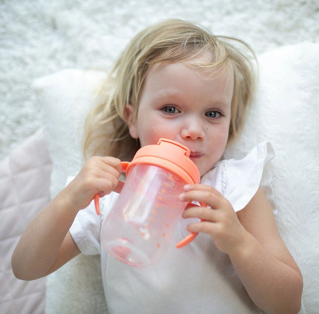 Dr. Brown's Baby's Eerste Rietjesbeker Coral 270ml koop je bij Babywinkel