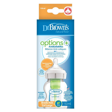 Dr. Brown's Options + Brede Halsfles 150ml koop je bij Babywinkel