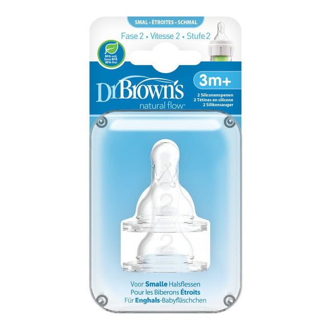 Dr. Brown's Speen fase 2standaardfles 3m+ 2st koop je bij Babywinkel