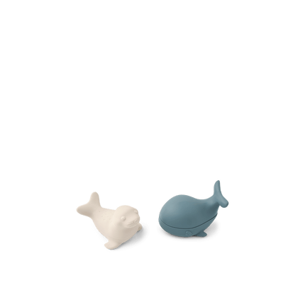 Liewood Badspeelgoed Duncan Arctic Siliconen Whale Blue/ Sandy koop je bij Babywinkel